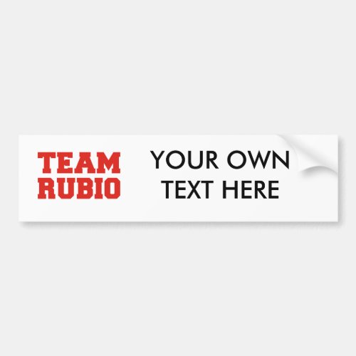 TEAM RUBIOpng Bumper Sticker