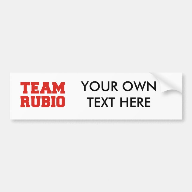 TEAM RUBIO.png Bumper Sticker (Front)