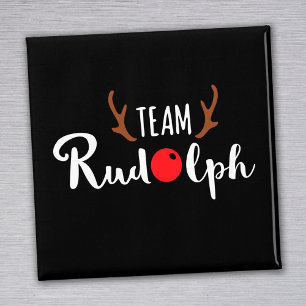 Team Rudolph Christmas Motif Magnet