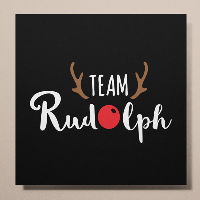 Team Rudolph Christmas Motif Poster (Creator Uploaded)