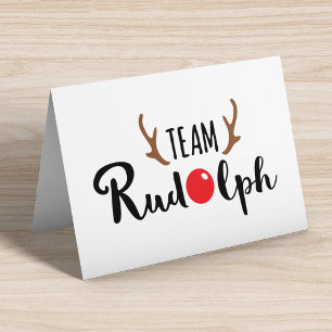 Team Rudolph Christmas Quote Card