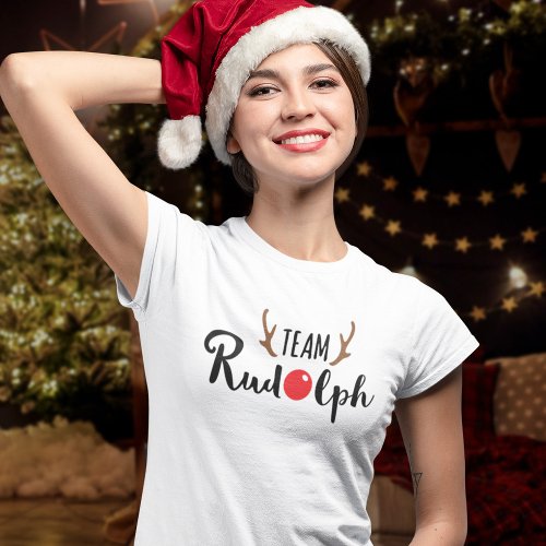 Team Rudolph _ Christmas Team Logo T_Shirt