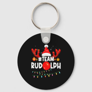 Team Rudolph-cool Christmas Reindeer Costume Keychain