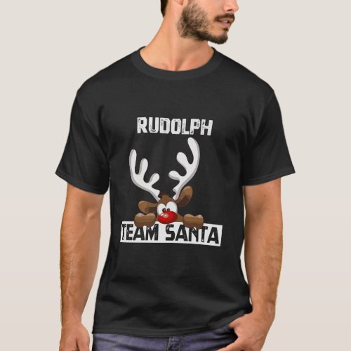 Team Rudolph Santa Reindeer Perfect Christmas Cost T_Shirt