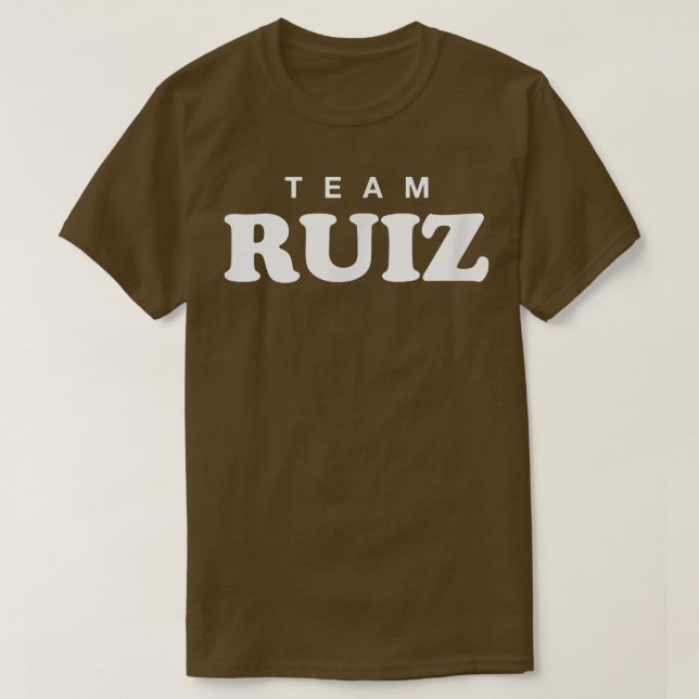 Team Ruiz Personalized Surname Bride Groom Family  T-Shirt (Design Front)