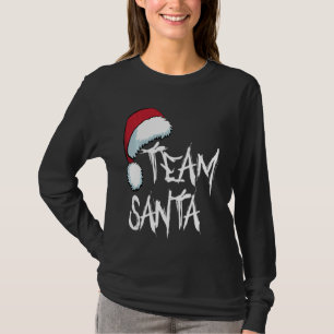 Team Santa Christmas Red Funny Santa Hat Xmas Wome T-Shirt
