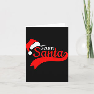 Team Santa Christmas Squad Family Matching Pajamas Card