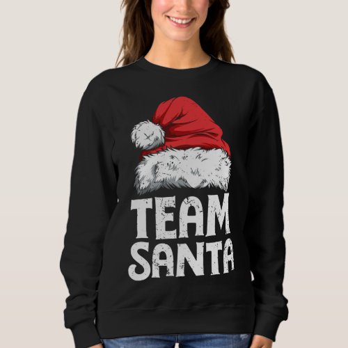 Team Santa Christmas Squad Family Matching Pajamas Sweatshirt