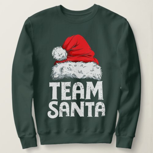 Team Santa Christmas Squad Family Matching Pajamas Sweatshirt