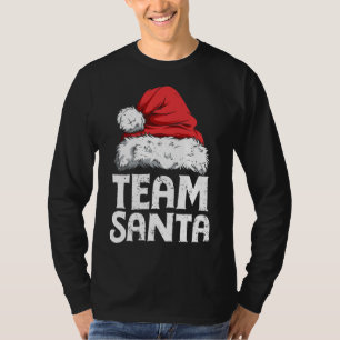 Team Santa Christmas Squad Family Matching Pajamas T-Shirt