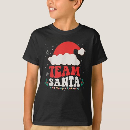 Team Santa Christmas Squad Family Matching Pjs  T_Shirt