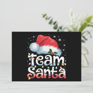 Team Santa Claus Christmas Family Matching Pajama Holiday Card