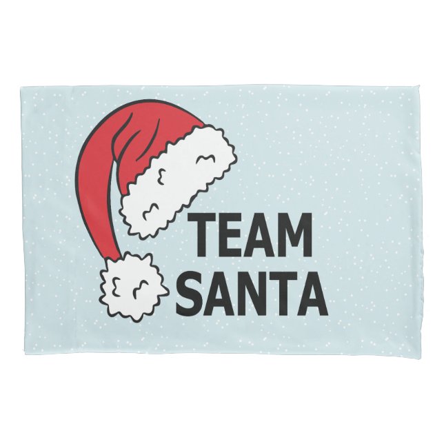 Team Santa ,Cool Christmas Gift Pillow Case (Front)