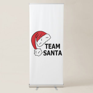 Team Santa ,Cool Christmas Gift Retractable Banner