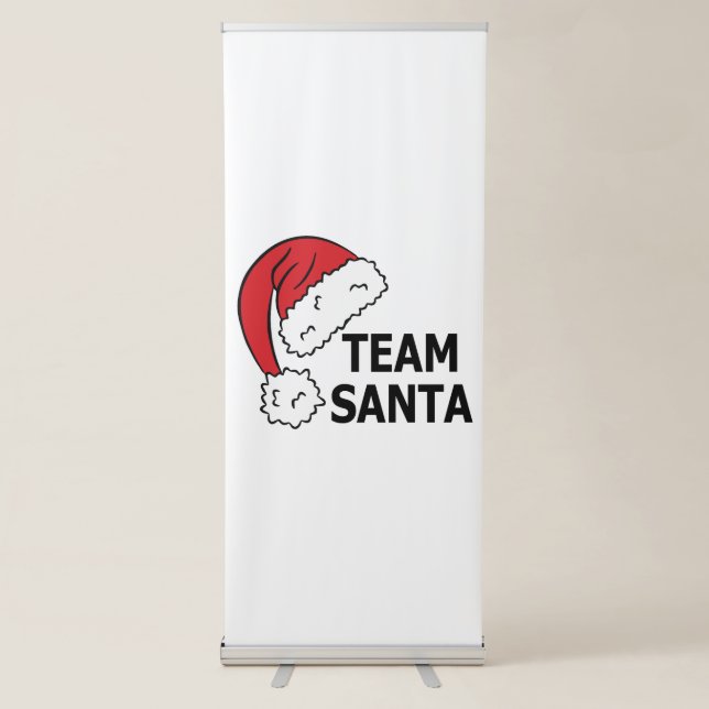 Team Santa ,Cool Christmas Gift Retractable Banner (Front)