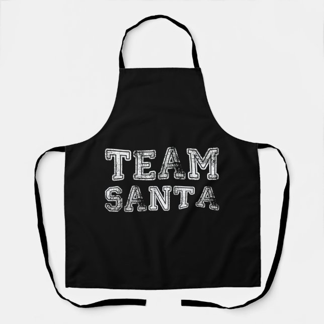 Team Santa Funny Christmas Apron (Front)