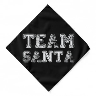 Team Santa Funny Christmas Bandana