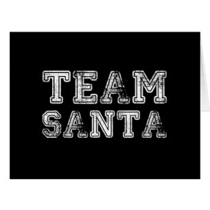Team Santa Funny Christmas Cards