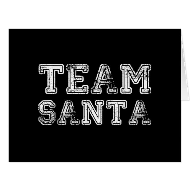 Team Santa Funny Christmas  Cards (Front Horizontal)