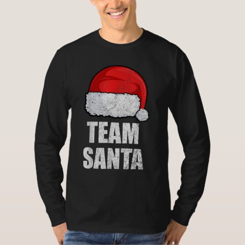 Team Santa Funny Christmas Family Squad Pajama T_Shirt
