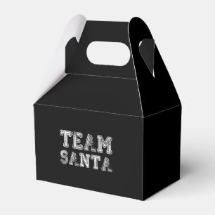 Team Santa Funny Christmas Favor Boxes