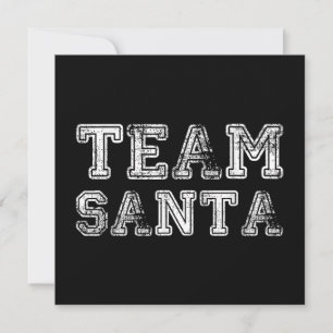 Team Santa Funny Christmas Invitation