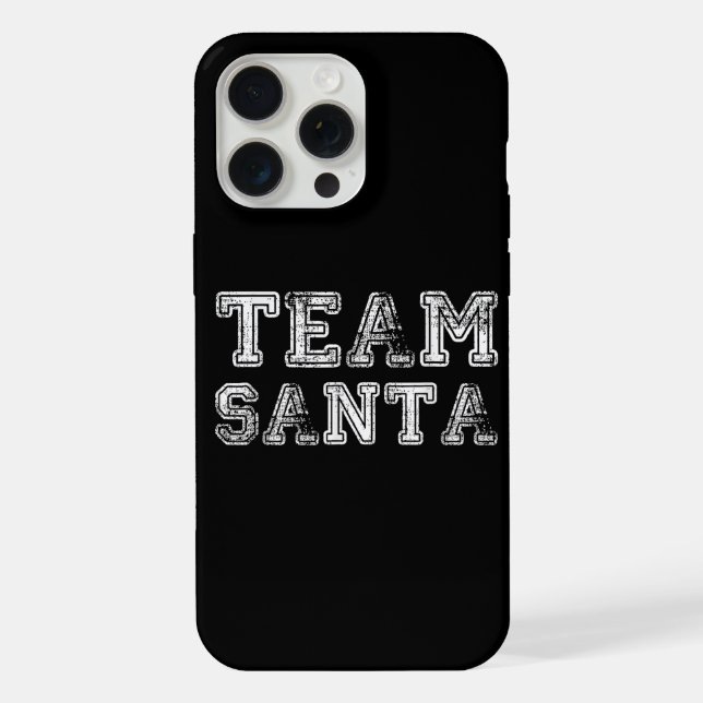 Team Santa Funny Christmas Iphone Case (Back)