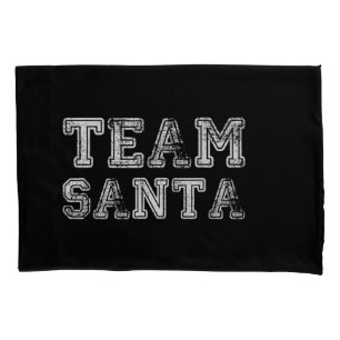 Team Santa Funny Christmas Pillow Case