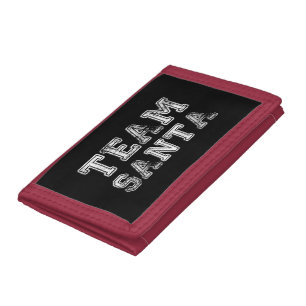 Team Santa Funny Christmas Tri-fold Wallet