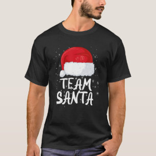 Team Santa Hat Christmas Pajamas For Xmas Family M T-Shirt