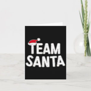 Team Santa Shirt Adult Kids Christmas Santa Squad  Card
