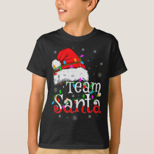 Team Santa Xmas Pajamas Matching Family Group Chri T-Shirt
