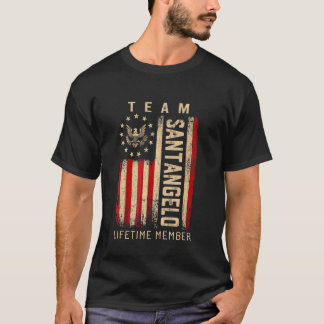 Team SANTANGELO Lifetime Member American Flag T-Shirt