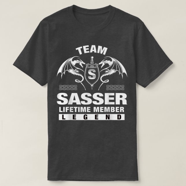 Team SASSER Lifetime Member Gifts  T-Shirt (Design Front)