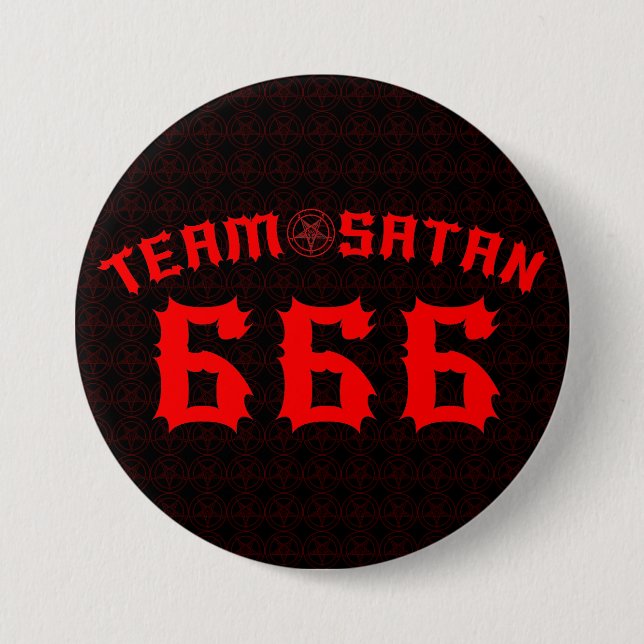 Team Satan 666 Button (Front)