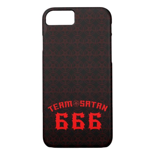 Team Satan 666 iPhone 87 Case