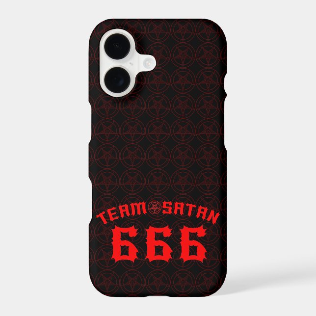 Team Satan 666 Iphone Case (Back)