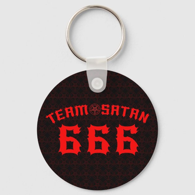 Team Satan 666 Keychain | Zazzle