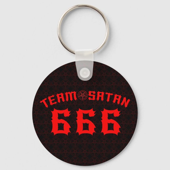 Team Satan 666 Keychain (Front)