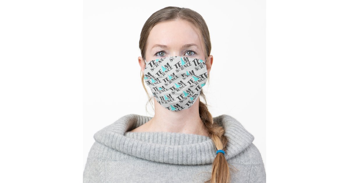 Team Science Erlenmeyer Flask Adult Cloth Face Mask | Zazzle