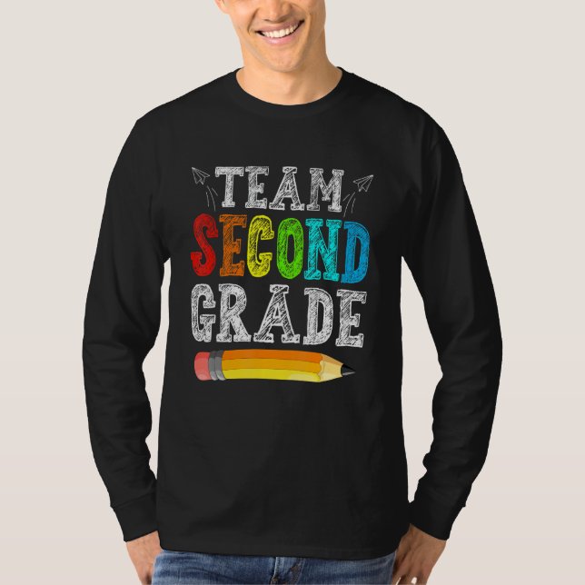 Team Second Grade Back To School First Day Of Scho T-Shirt (Front)