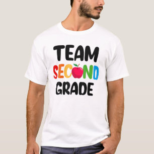 Team Second Grade Teacher Back To School Design T-Shirt