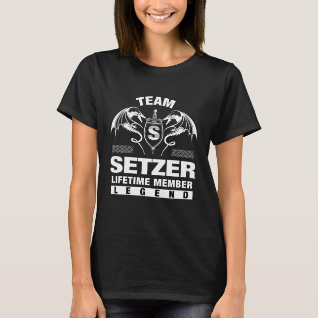 Team Setzer - Lifetime Member Gifts T-Shirt (Front)