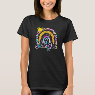 Team Seventh Grade Squad Back To School Rainbow Ki T-Shirt