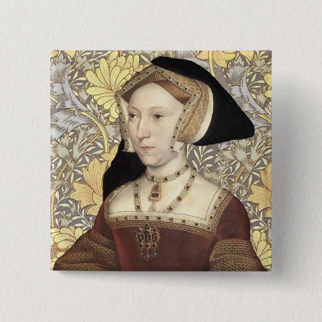 Team Seymour - Portrait of Queen Jane Seymour Button (Front)