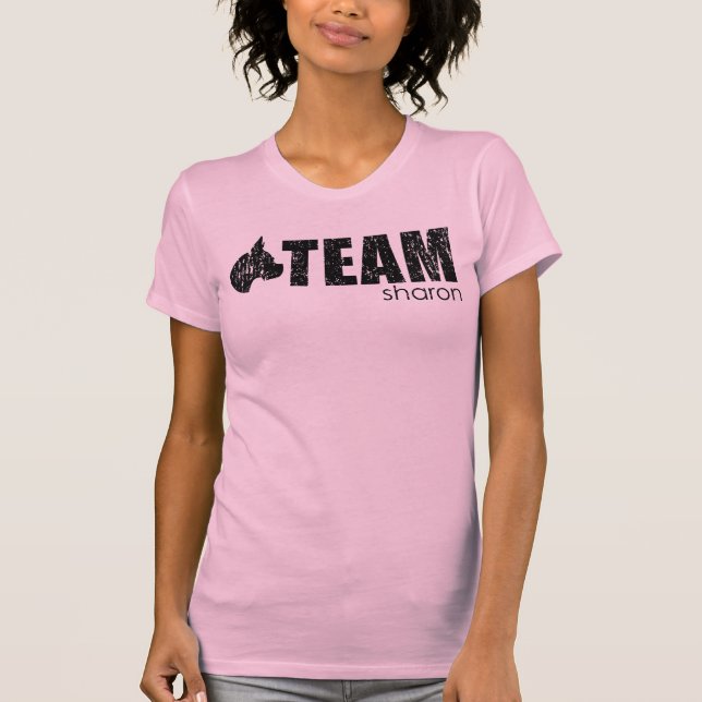 Team Sharon pink tank (Front)