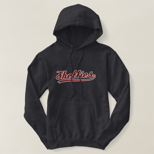 Team Sheltie Embroidered Hoodie (Design Front)