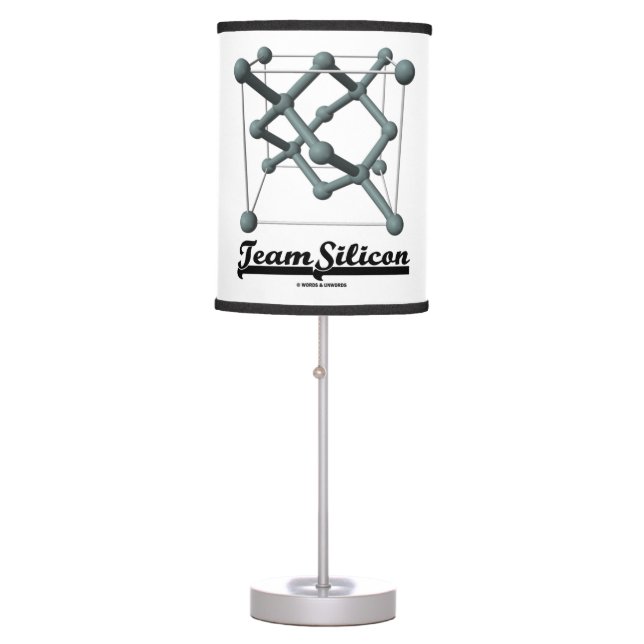 Team Silicon Silicon Unit Cell Chemical Structure Table Lamp (Front)