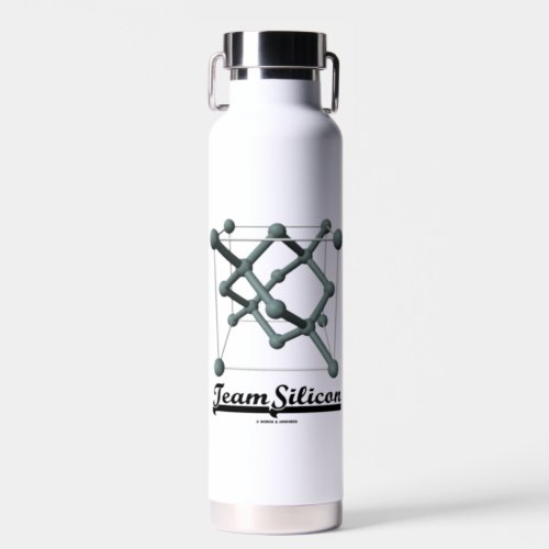Team Silicon Silicon Unit Cell Chemical Structure Water Bottle