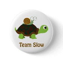 Team Slow Cute Cartoon Turtle and Snail